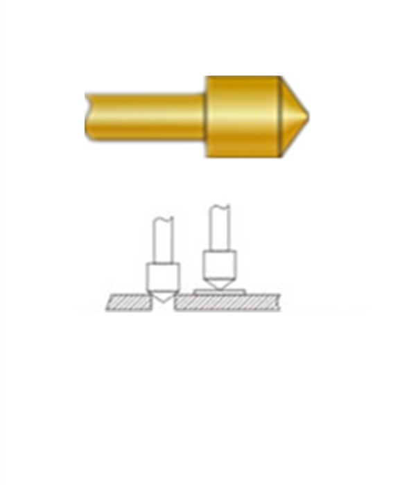 圓錐頭探針、探針用法圖、探針原理圖、測(cè)試探針圖片