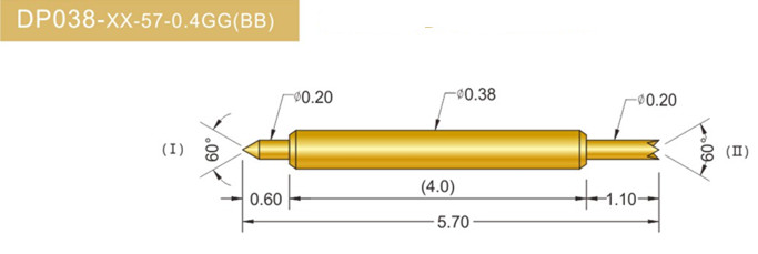 038雙頭探針、雙向探針探針、BGA雙頭探針、雙向彈簧探針、雙頭探針圖片