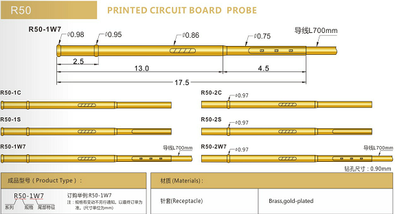 R50測(cè)試探針套管選型、R50探針套管規(guī)格型號(hào)、探針套管廠家