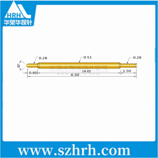 0.51-JU-6.3L ，華榮華雙頭測試探針廠家