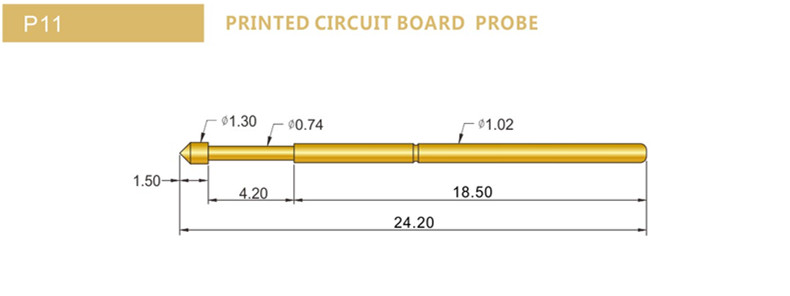 P11探針尺寸，華榮華測試探針選型，測試探針規(guī)格型號